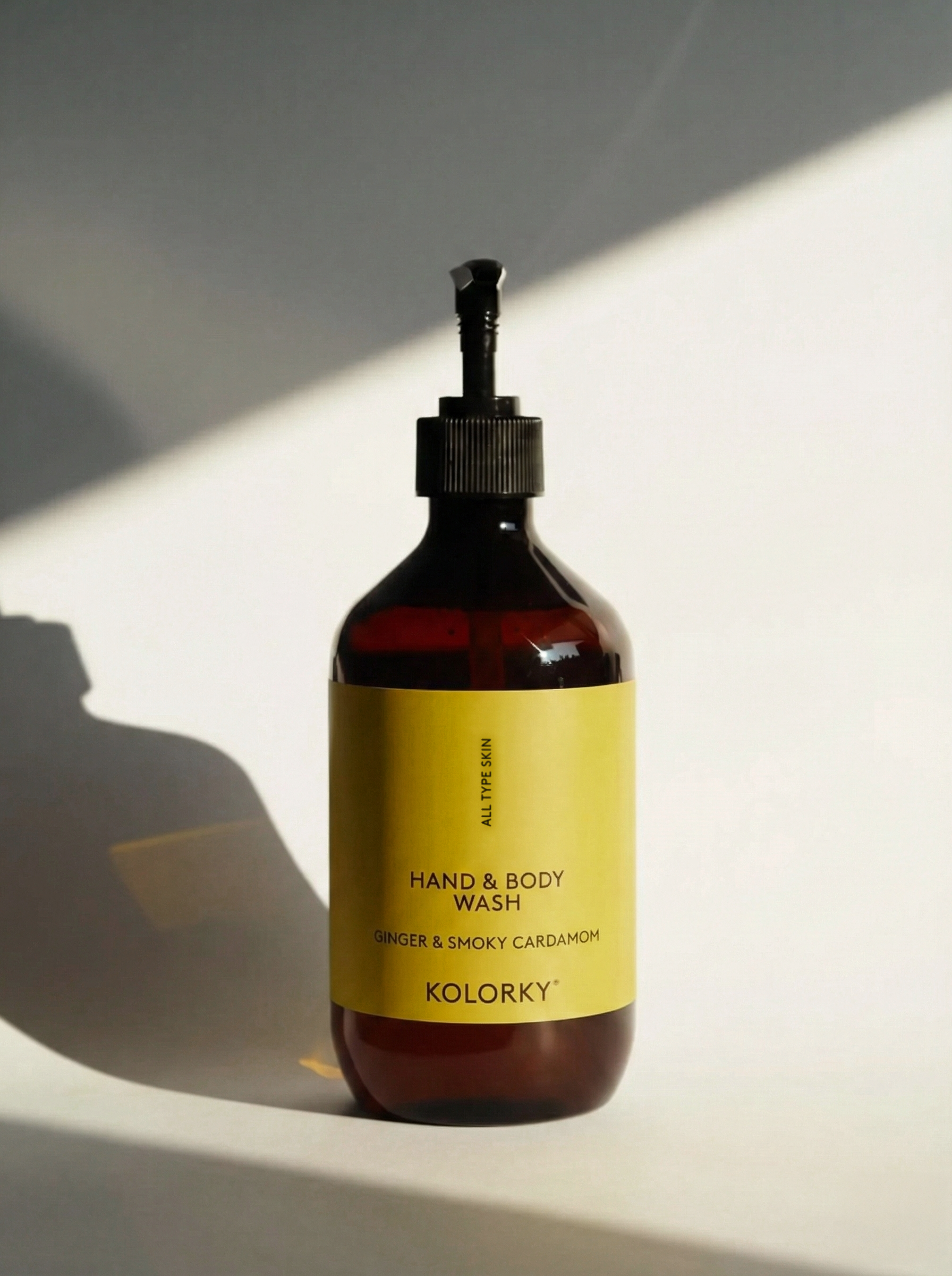 HAND &amp; BODY WASH, Ginger &amp; Smoky Cardamom, 490 ml