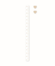 Samolepiaci rastúci meter HEARTS, 3 ks